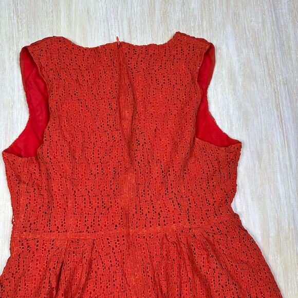 Uttam Boutique Eyelet Lace Sleeveless Mini Casual Everyday Summer Dress 10/12 - Picture 8 of 16